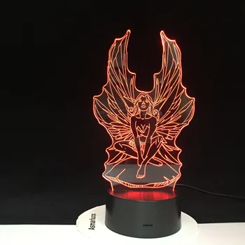 

Fairy Night Light 3D Led Lamp Visual Light Effect Night Lamp for Children Bedroom Lampara 7/16 Colors Changing Night Light 2808