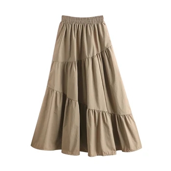 

2020 Women Skirts Sexy Candy Color Harajuku Vintage Clothes Mujer Faldas Fashion Long High Waist Casual Irregularity Skirt W321