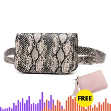 Роскошная Повседневная поясная сумка для женщин со змеиным узором, нагрудная сумка со змеиным узором, поясная сумка для девушек, летняя уличная дорожная сумка для женщин