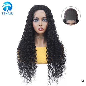 

TTHAIR Closure Wig Deep Wave Wig Human Hair Wigs 4*4 Lace Closure Wigs Remy Brazilian Human Hair Lace Wigs For Women 28 inch