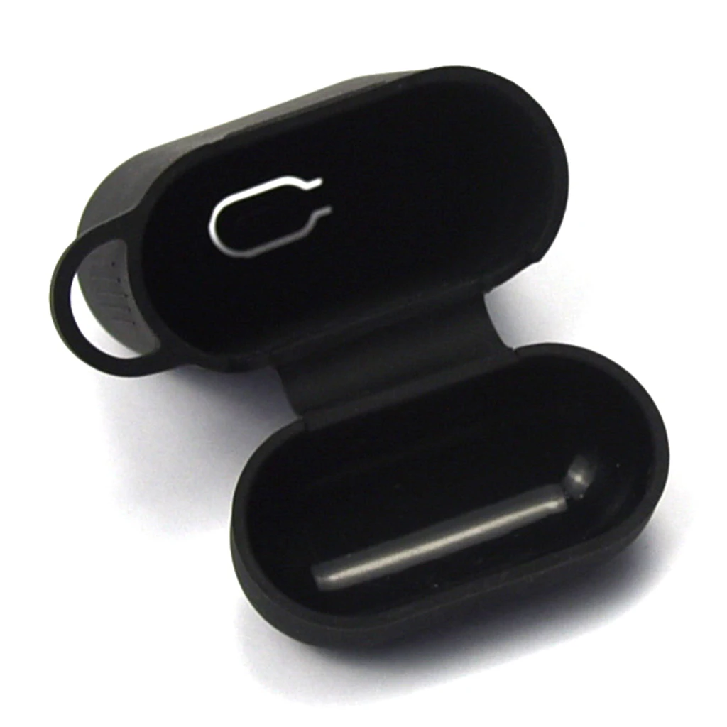 Full Protective Case Cover Portable Silicone Skin with Keychain for Earphone Charging Case