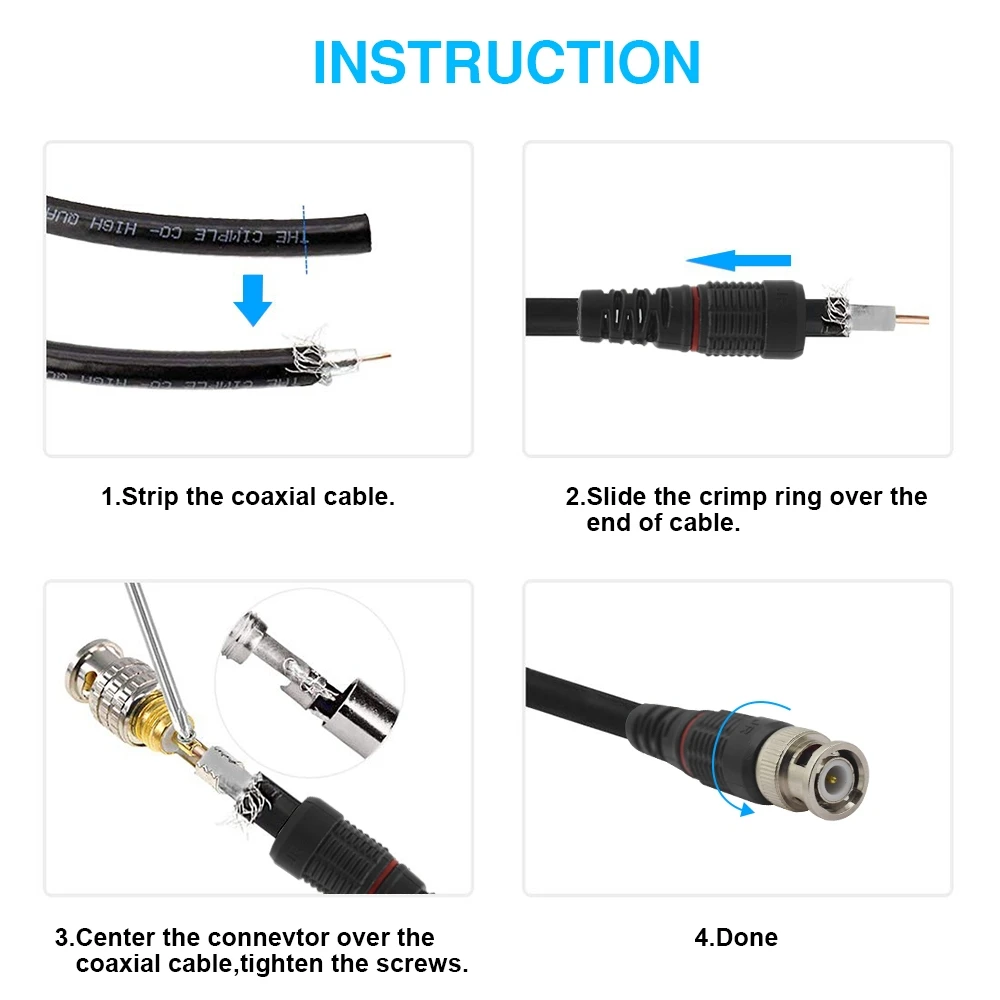 10 шт. JR B35 cctv Разъем адаптер BNC 50 ом 75 Ом разъем|bnc connector|connector bnccctv bnc connector |