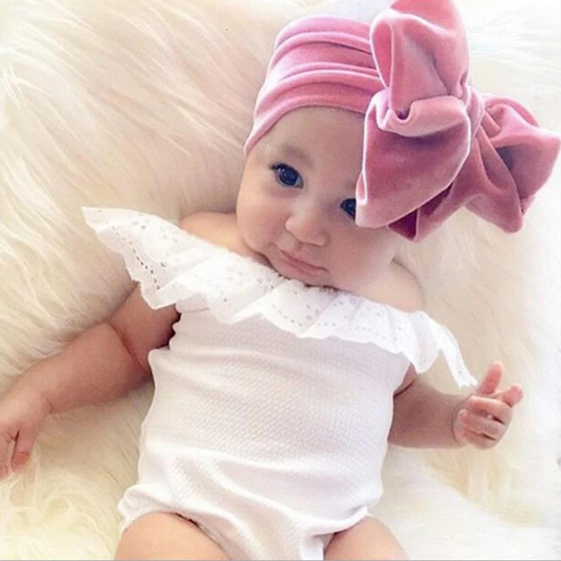 Мягкая бархатная повязка на голову для маленьких девочек, модная однотонная одежда, повязка на голову с бантиком, эластичная повязка для головы, повязки на голову для девочек 6-36 месяцев