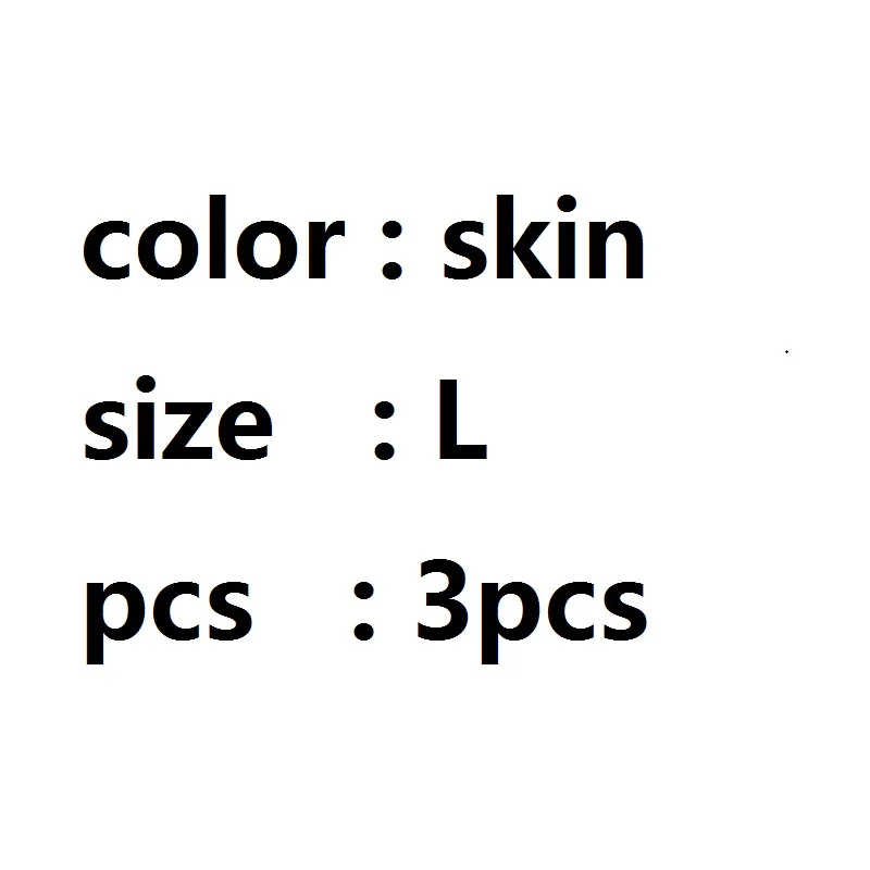 skin L 3PC Женский период девушки женское нижнее белье короткие трусики для VIP лак для ногтей - Цвет: skin L 3PC