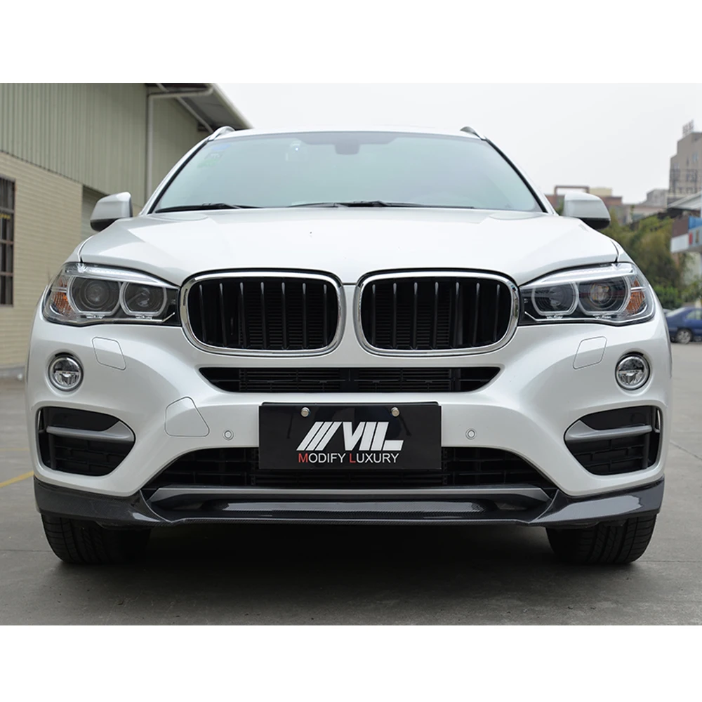 Спойлер для переднего бампера спойлер BMW F16 X6 xDrive Sport utity Standard 2014 2018 из углеродного