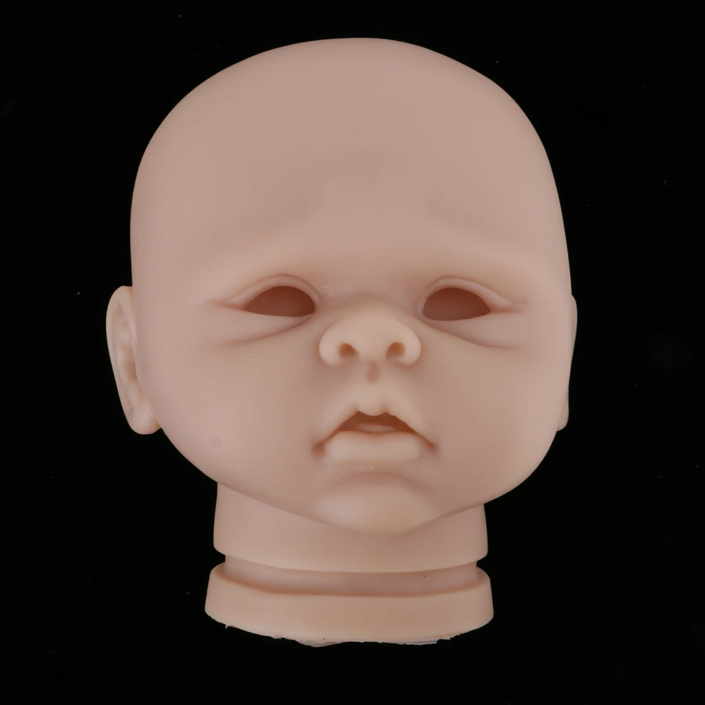 20 '' Reborn Puppe Vinyl Kopf Sculpt Neugeborenen Kopf Form Kit Unlackiert 