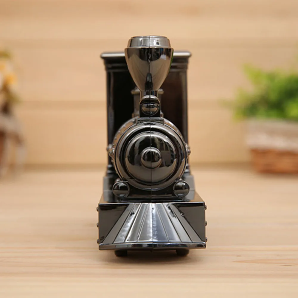 Analog Alarm Clock Bedrooms Side Table Night Vintage Rustic Mini Train Home Decorations Mechanical Retro Gifts