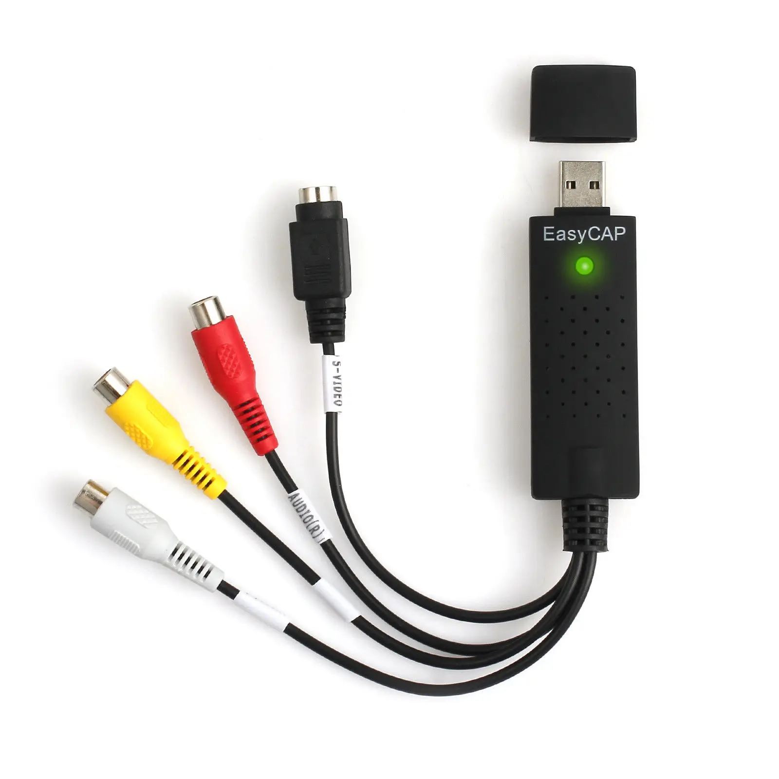 Usb2.0 конвертер VHS в DVD Аудио Видео Захват комплект Scart Rca кабель для Win10