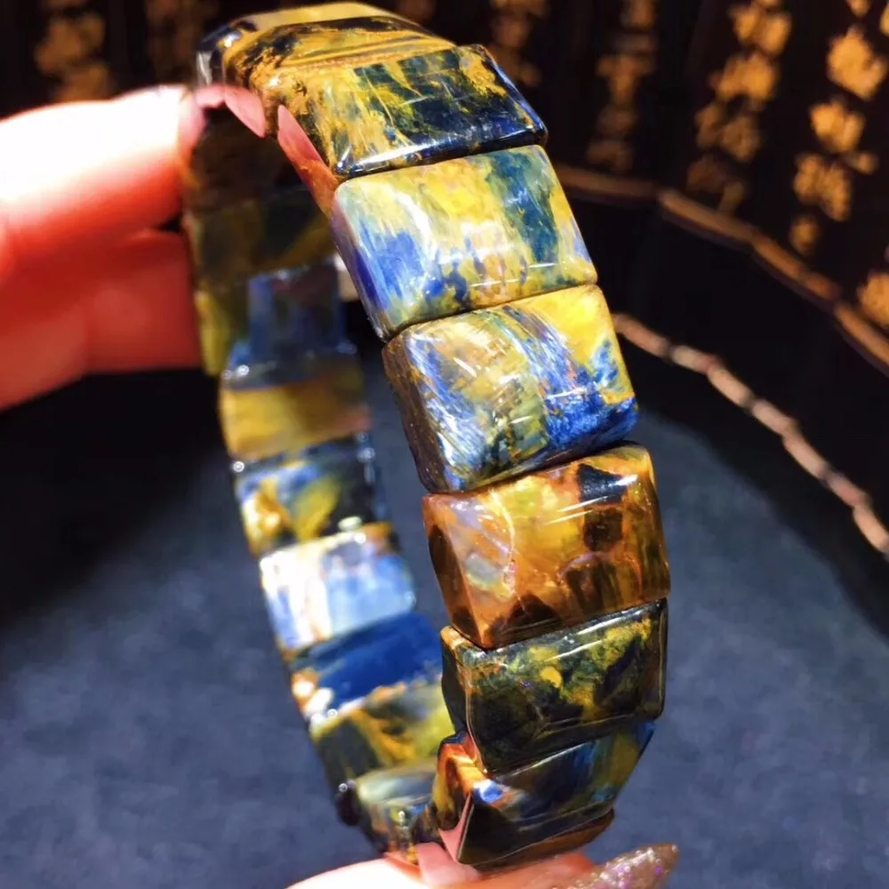 Natural Blue Pietersite Bracelet (3)