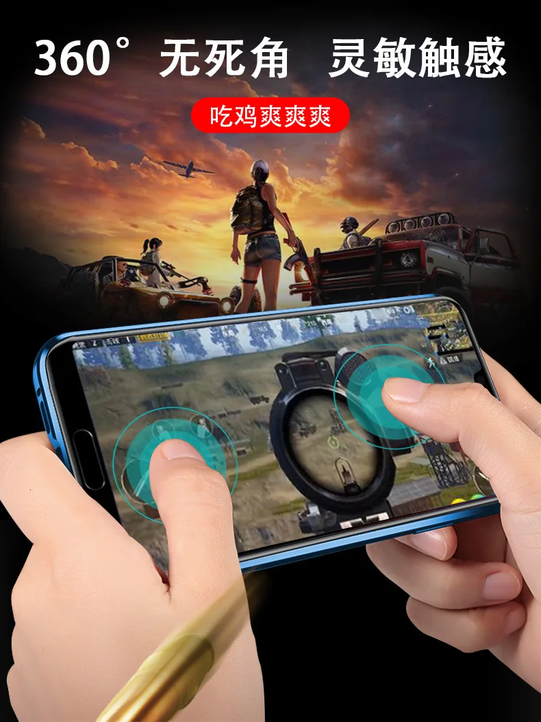Чехол с магнитной металлической рамкой для huawei P Smart чехол-бампер прозрачное двойное стекло полное покрытие для huawei P Smart Z чехол