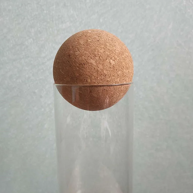 2 Tappi A Sfera In Sughero Per Vino Da 7,6 Cm - Tappo Per Decanter, Caraffa E Bottiglie - Realizzati In Legno Massello Di Qualità, Riutilizzabili - Accessorio Da Sommelier