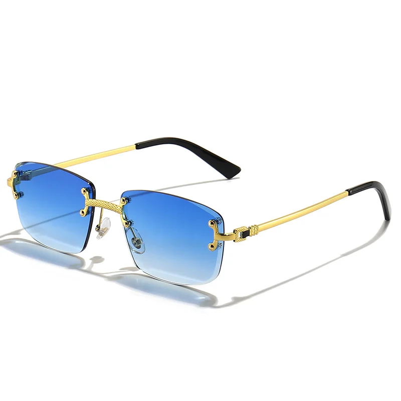 Retro Mode Gesungen Frauen Männer Marke Designer Randlose Gradienten Sonne G Shades Schneiden Objektiv Damen Rahmenlose_voghion.com