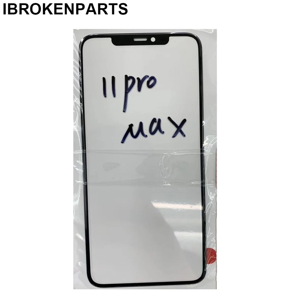 5PCS Ori Black Front Screen Outer glass Lens for iPhone 11 Pro Max Touch Panel Glass Cover Repair Replacement Parts