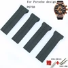 Watch Accessories Men's Rubber Strap Dedicated Silicone Sport Waterproof Strap for Porsche design P6750 ► Photo 1/6
