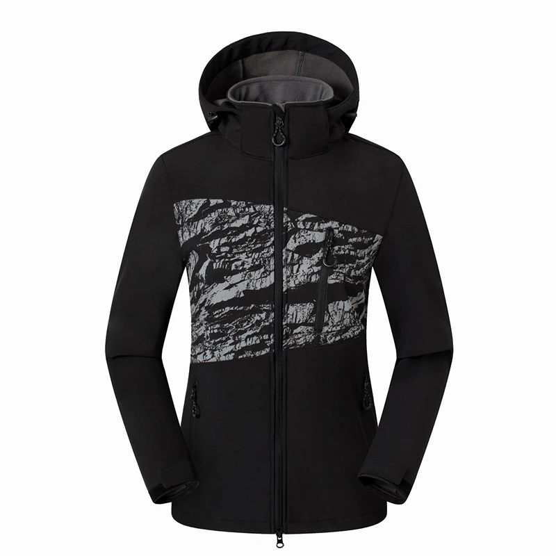 Brand Soft shell Outdoor Women Hiking Jacket Waterproof Windproof Uv-proof Fleece Female Skiing Cycling Fishing | Спорт и