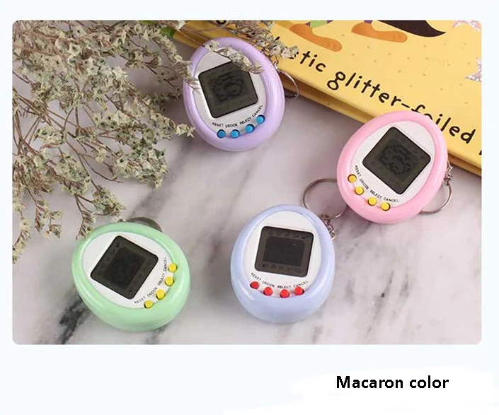1Pcs 90S Nostalgic Tamagotchi Electronic Pets Console Kid’s Toy Portable Keyring Funny Virtual Cyber Toy Christmas New Year Gift 