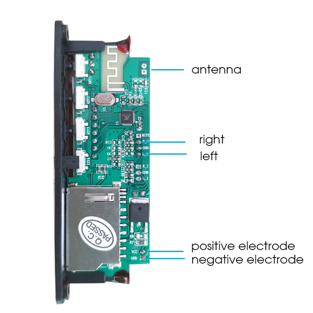 Vehemo WMA Decoder Wireless Bluetooth 12V MP3 Board Audio Module Support USB SD AUX FM Audio Radio Module For Car accessories
