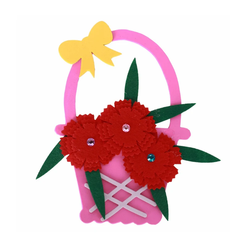 Saizhi детские игрушки ремесла дети нетканые DIY Моделирование Букет детский сад Развивающие Игрушки для раннего обучения учебные материалы - Цвет: pink