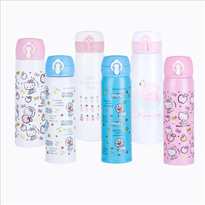 

Multi--Cartoon Pink Unicorn Insulated Stainless Steel Bottle Creative Bounce Cup Students Drinking Cup Carry-on Spacious
