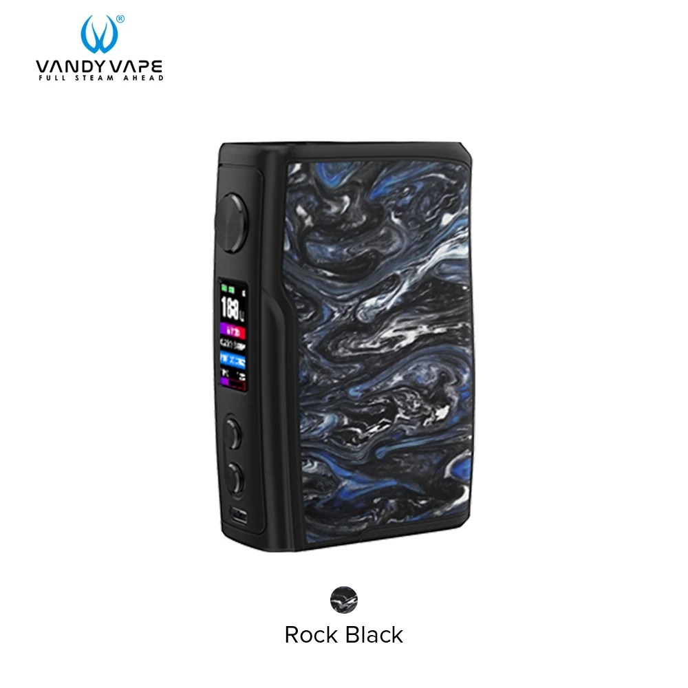 Rock Black (Resin) Vandy Vape vwell мод с питанием от двух аккумуляторов 18650 Вт, 188 Вт, коробка, мод, электронная сигарета, водонепроницаемый мод VS Drag 2 - Цвет: Rock Black (Resin)