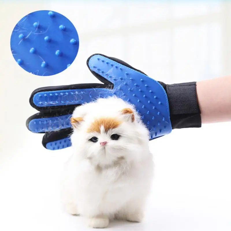 

Pet Grooming Glove Cat Hair Removal Mitts De-Shedding Brush Combs For Cat Dog Horse Massage Combs Pet Supplies Cat Accessoies
