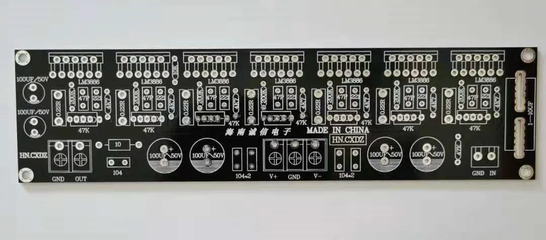 LM3886 7 самую свежую информацию 1 канал 300 Вт класса AB Audaio Мощность усилитель округ PCB