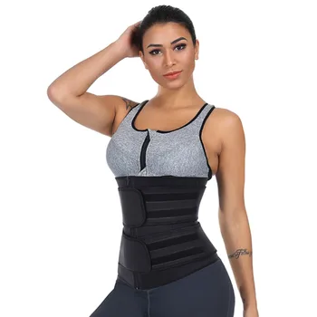 

Lover-Beauty Neoprene Body Shaper belly Slimming Belt Compression Zipper Plus Size Waist Trainer Cincher Corset Underbust Fajas