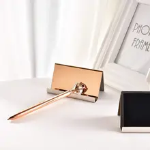 Высококлассный держатель для карт из нержавеющей стали с деловым именем, стенд, настольный органайзер, 2 цвета