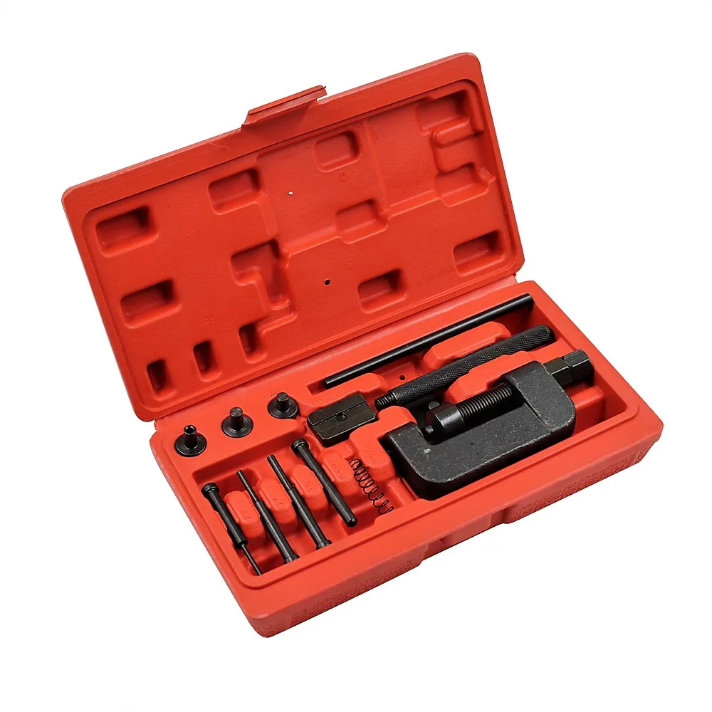 Full Set Motorcycle Chain Splitter Breaker Motorbike Riveting Tool