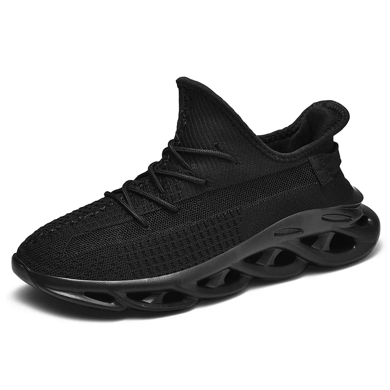 

Ultra Mens Running Shoes Shock Absorption Sneakers Man Breathable Flyknit Sports Walking Footwear Reflective Outdoor Trainers 10