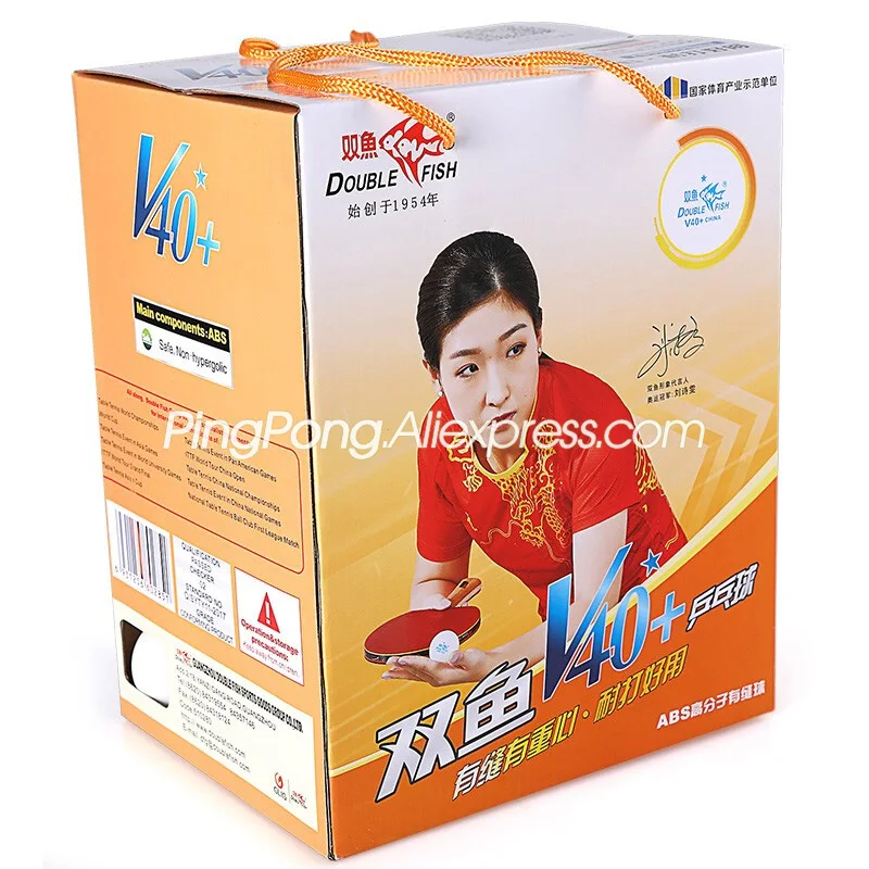 Table-Tennis-Ball Ping-Pong-Balls Robot Doublefish Abs-Plastic Orange White for 1-Star