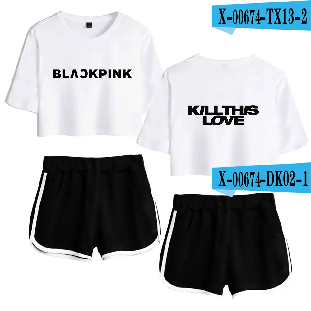 Blackpink kill this love новые шорты женские повседневные супер шорты верхняя одежда Femme контрастные летние мягкие шорты с эластичным поясом - Цвет: U
