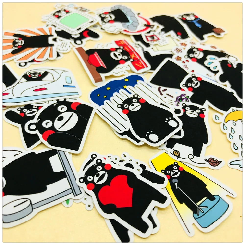 35 шт./компл. мультфильм рисунок «Hello Kitty» черный наклейка с медведем для рукоделия Скрапбукинг альбом мусор Журнал Планировщик декоративные Стикеры s