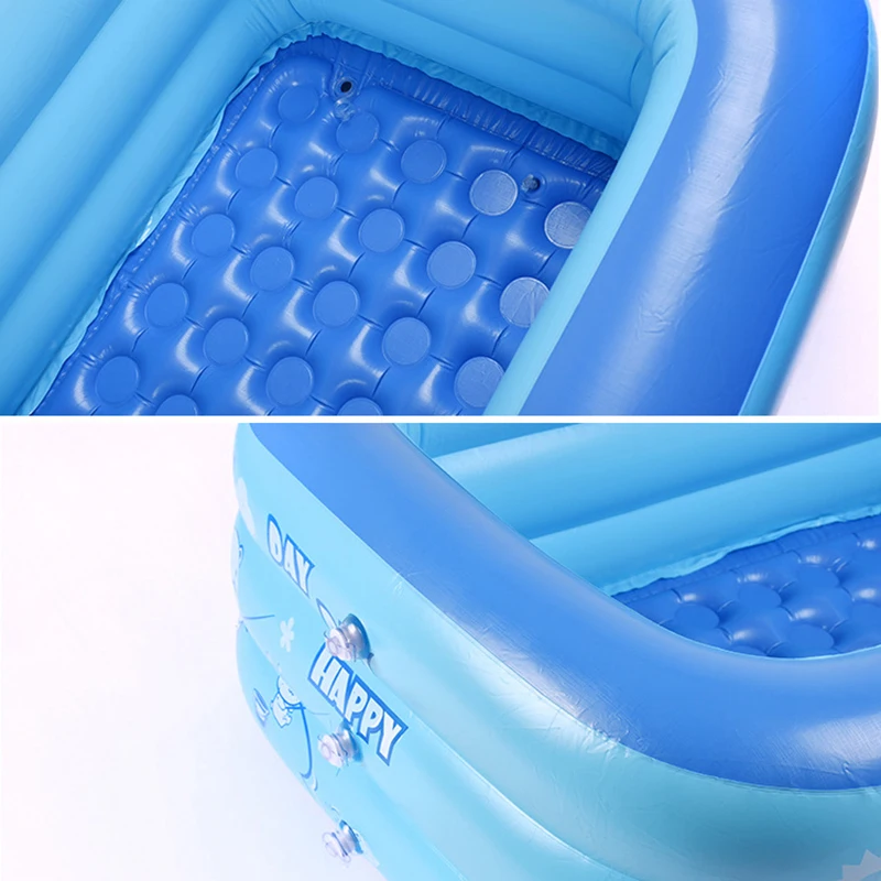 120cm Inflatable Square Swimming Pool Children Bathing Tub Baby Home Use Paddling Pool Kids Inflatable Pool Dropshipping
