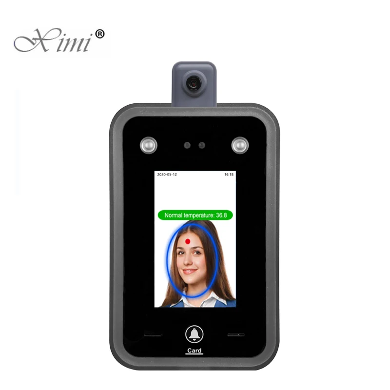 

New Temperature Detection Face Recognition Terminal Facial Access Control System Time Attendance With Free Software