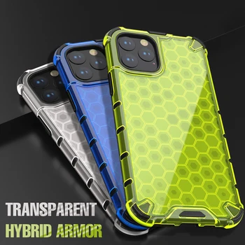 Honeycomb Clear Shockproof Case For Armor Cover iPhone 2