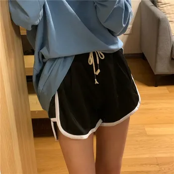 

High Waist Shorts Women Sports Summer Breathable Korean Style Casual Trousers With Drawstring Students Hot Selling Slimming 2020