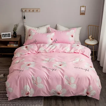 

Bedding a Family of Student Dormitory Single Small Fragrant Wind Linen Quilt Quilt Three-Piece Set