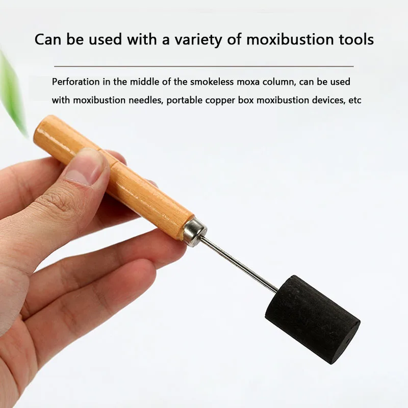 Smokeless Moxa Carbonized, Smokeless 54 Moxibustion Needles Can Be Used for High-temperature Broiling Therapy