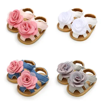 

Baby sandals toddlers shoes for baby girls shoes summer Prewalker Newborn Leather Soft Sole Crib Shoes