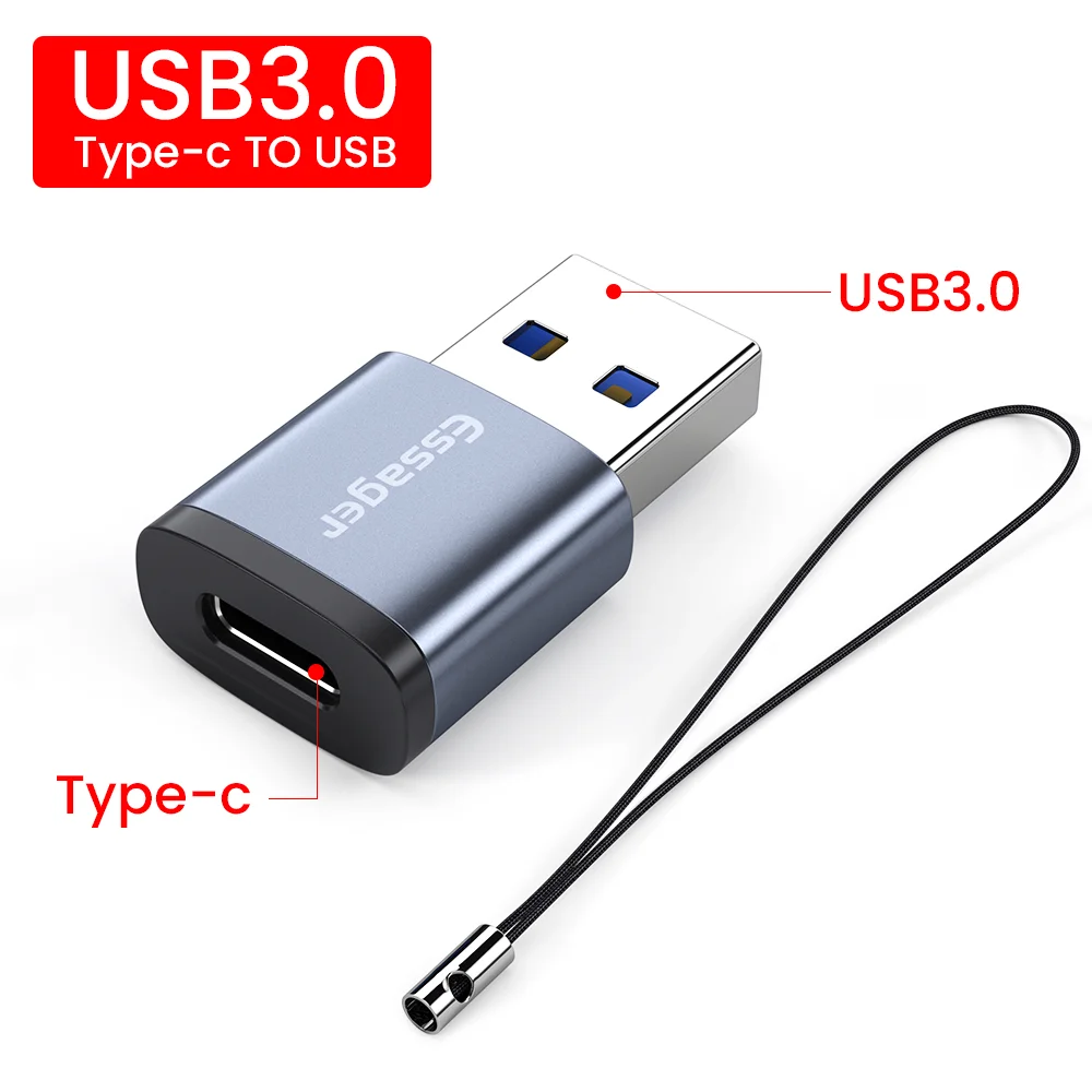 usb to phone jack adapter Essager USB Type C OTG Adapter Type-C USB-C Male To USB 3.0  Female Converter For Macbook Xiaomi mi Samsung USBC OTG Connector usb female to phone jack adapter Adapters & Converters