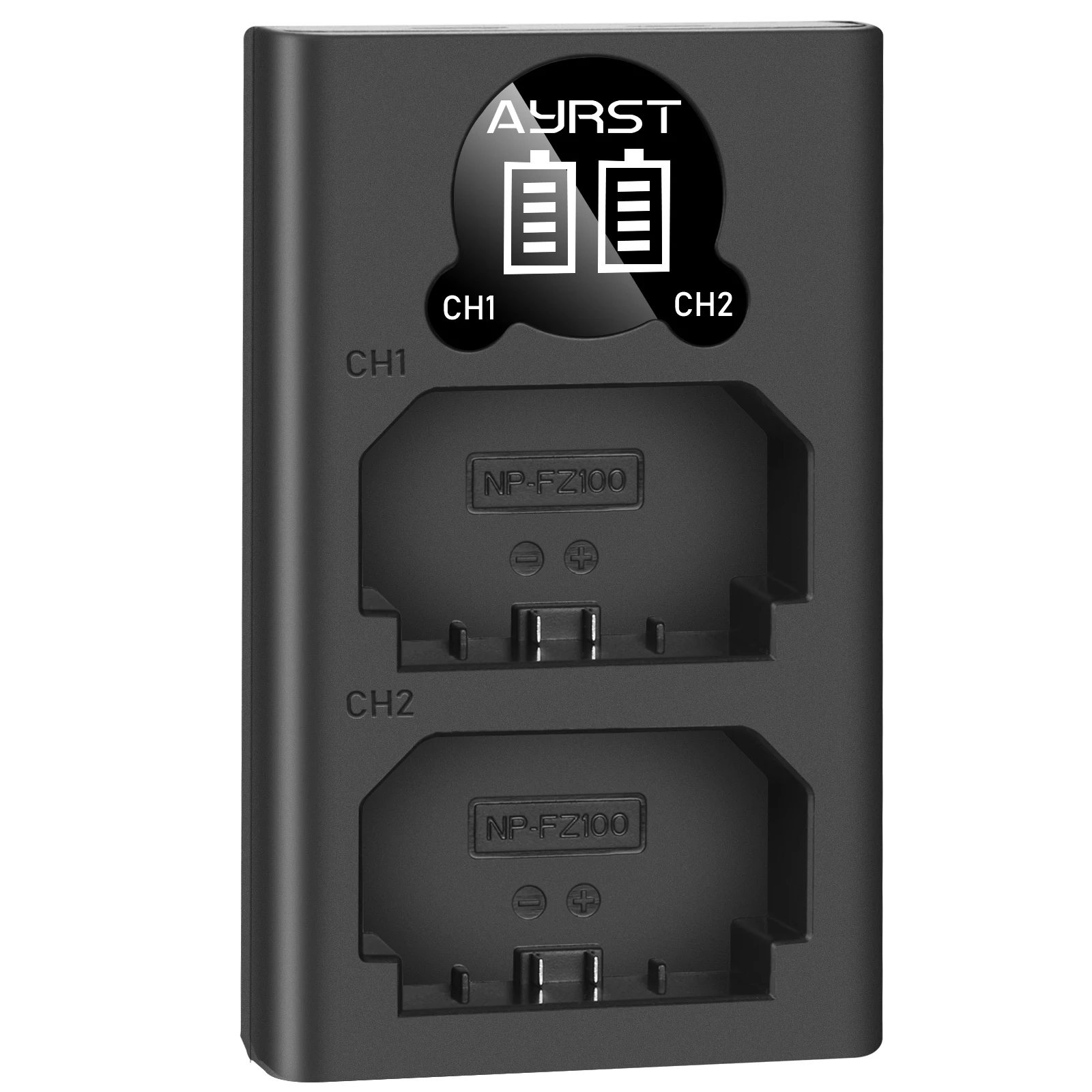 LED Battery Charger Dual USB NP-FZ100 NPFZ100 Compatible Sony A7III A7RIII a73 a7r3 A9 Cameras
