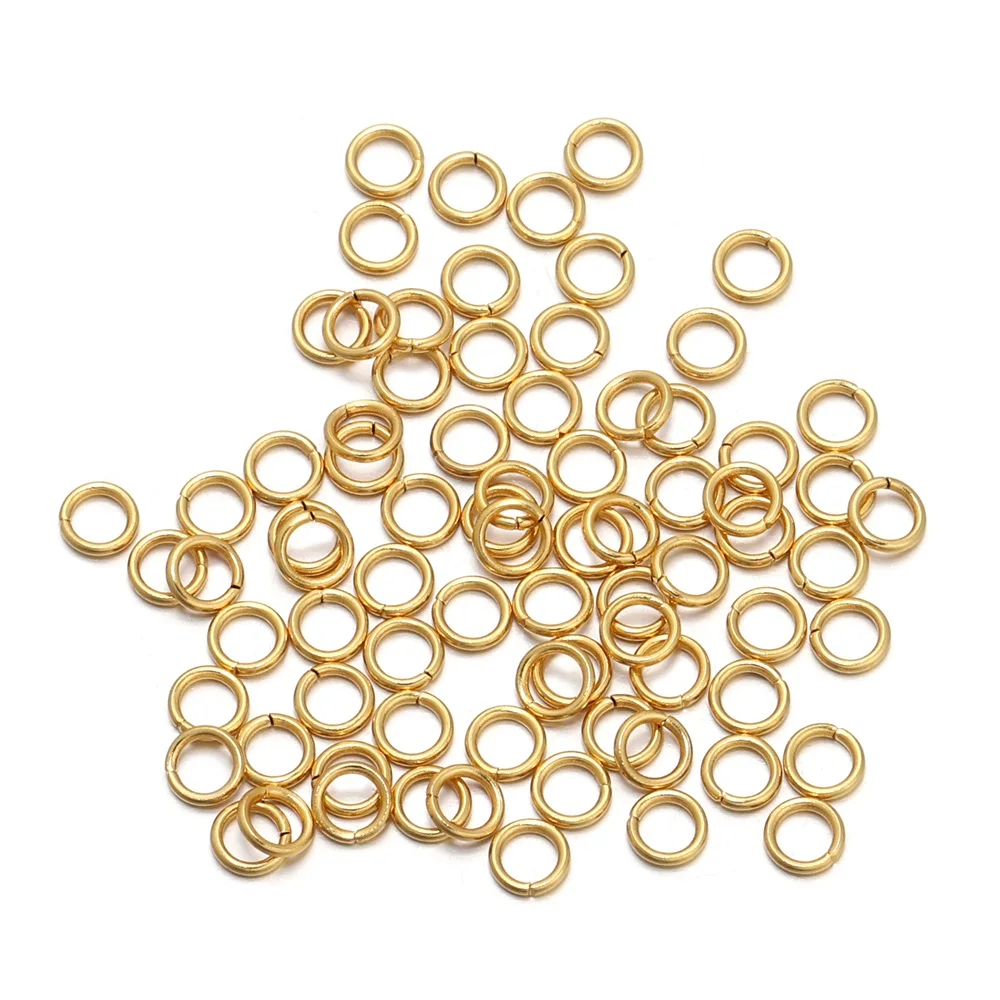 50-200 teile/los 4 5 6 8 10mm Edelstahl Biegeringe Split Ringe Anschlüsse Für DIY Schmuck Machen liefert Zubehör – Detail 9