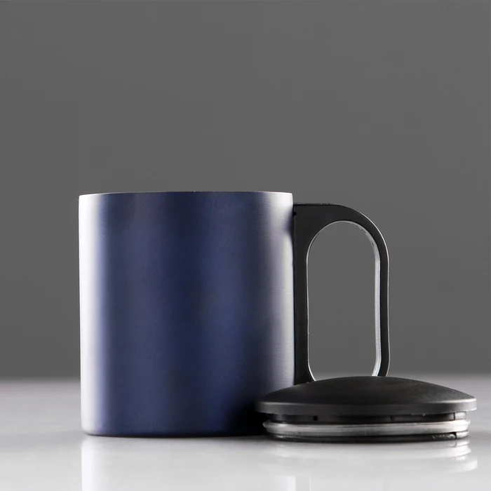 Thermo mug 180 ml, keeps warm 2 h, dark blue 4681182 ► Photo 2/3