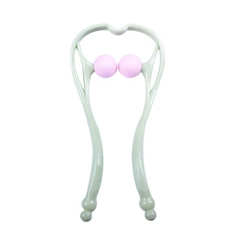 

Neck Massager Shiatsu Deep Tissue Dual Trigger Points Shoulder Massager with Ergonomic Handle Design 25x18x5cm Massage Tools NS