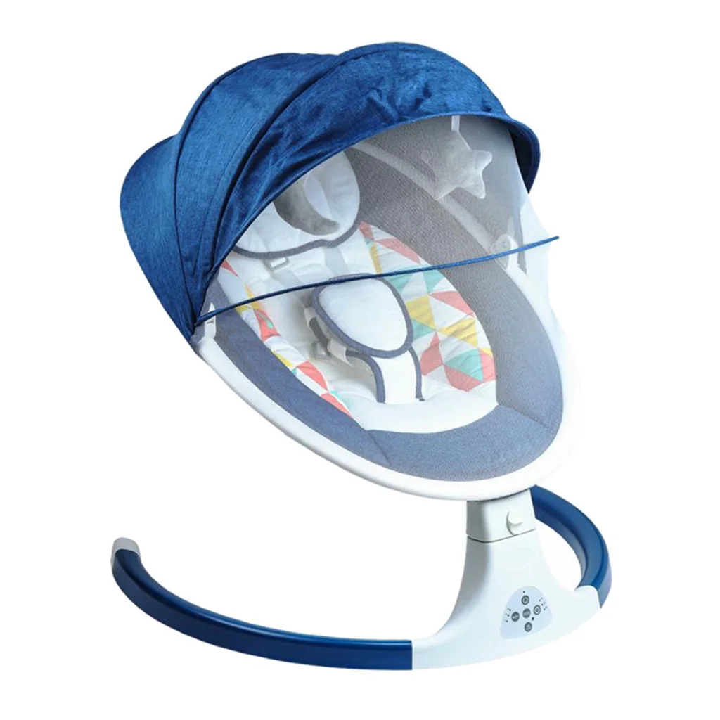 Music Infant Baby Electric Swing Rocking Bouncing Chair Bluetooth Comfort Cradle Bed Shaker Nylon Fabric