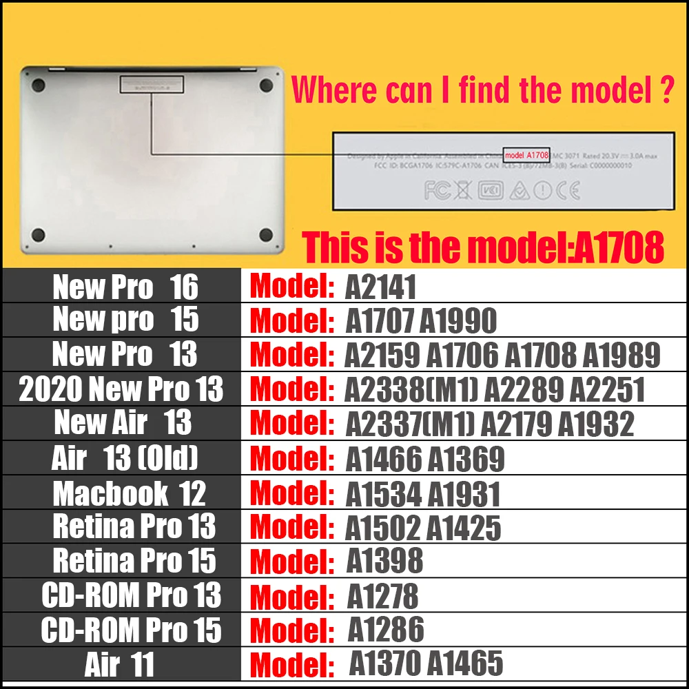 Copertura per tastiera compatibile con MacBook Pro 13 M2 A2338 2024 2023-2020 M2 M1 A2338 A2289 A2251 e MacBook Pro 16 A2141 2020 2019 Touch Bar e Pellicola protettiva per tastiera Touch ID
