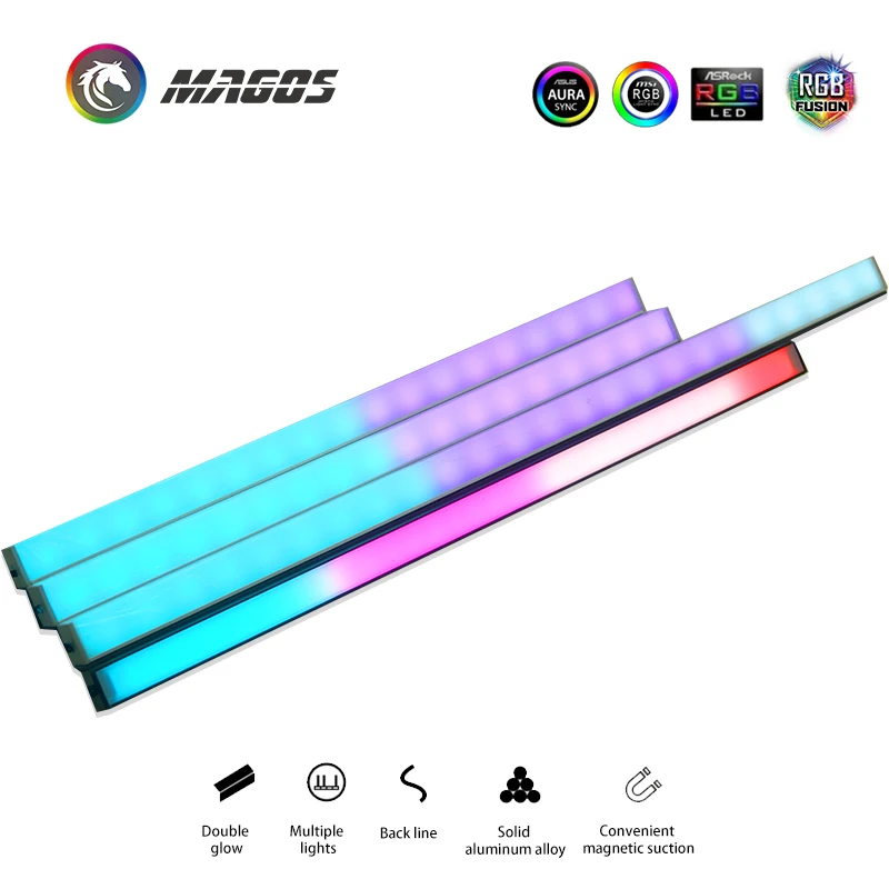 Symphony PC RGB Lighting Strip  Chassis Magnetic D-RGB Strip 40CM Pollution Atmosphere 5V ASUS AURA SYNC