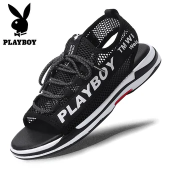 

2020 summer new playboy sandals non-slip mesh breathable sandals and slippers wild fashion high-quality sandals