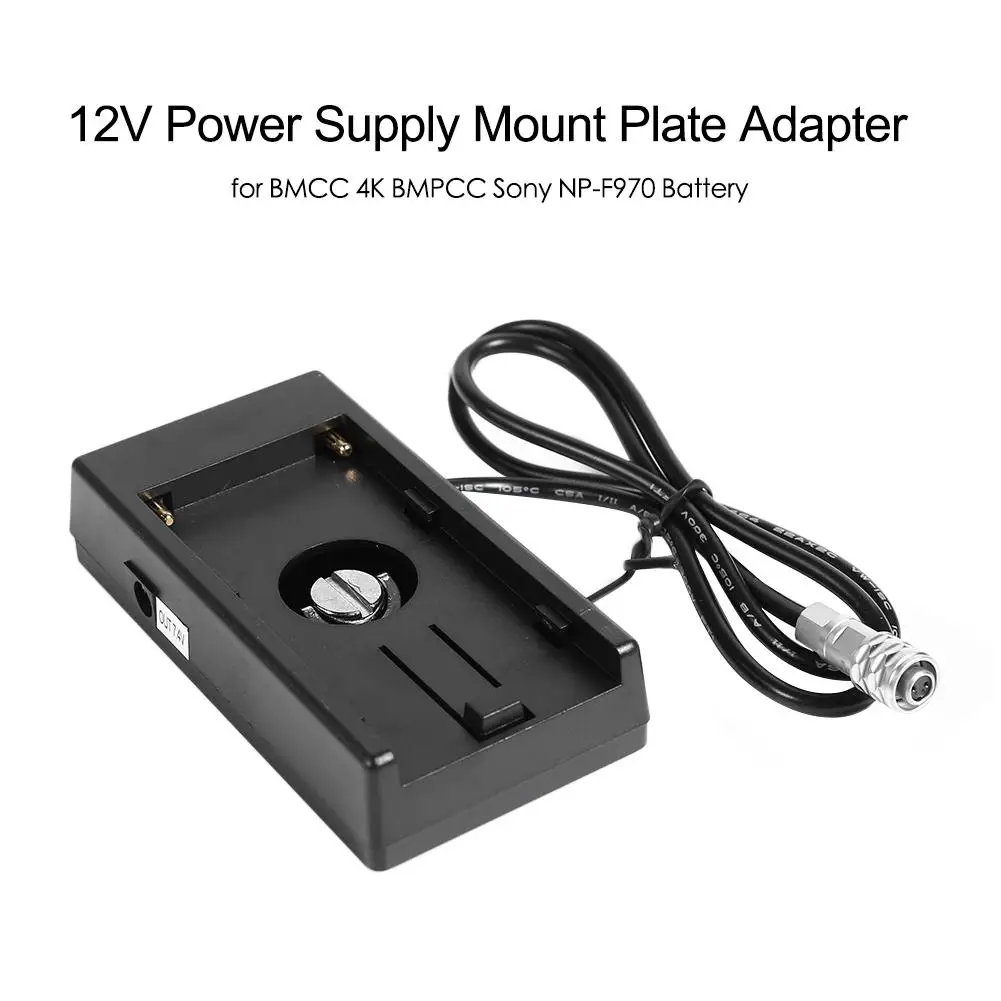 

Battery Power Supply System Mount Adapter Plate Holder for BMCC BMPCC 4K Cameras High Efficiency Boost Circuit Output 12V